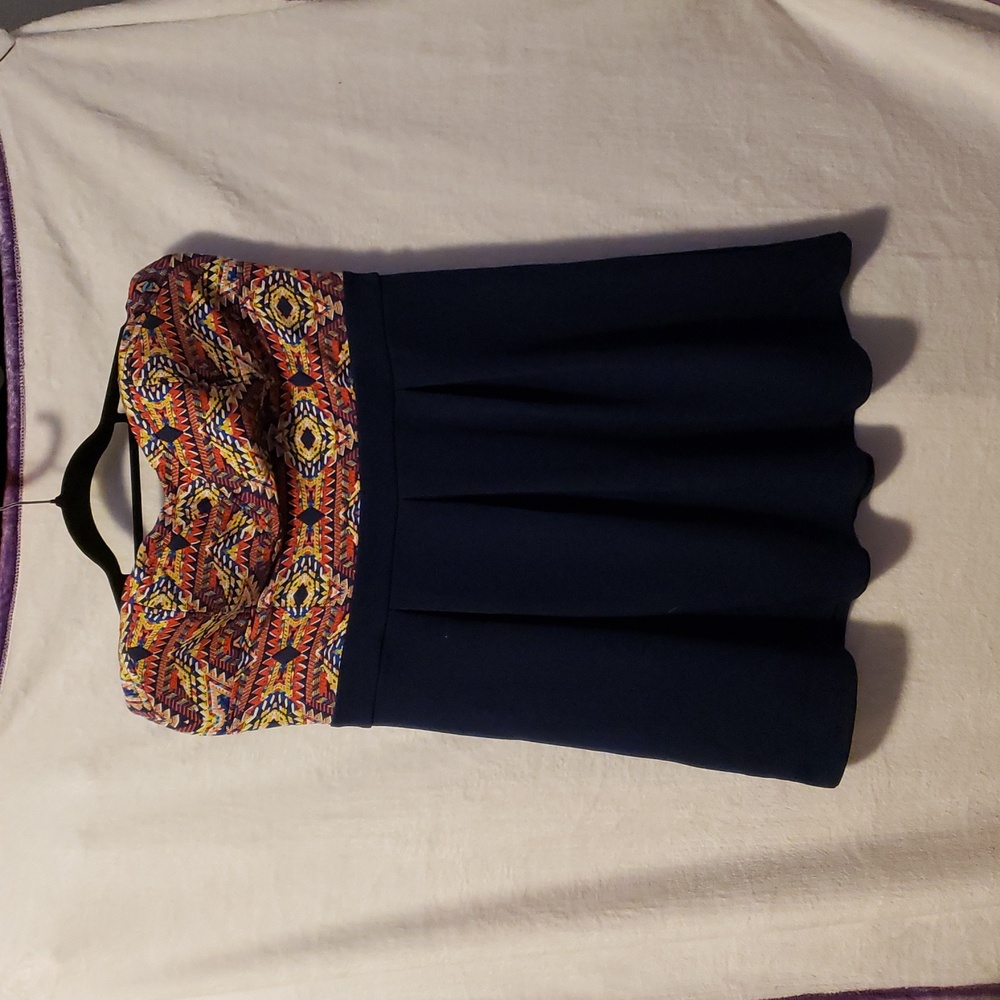 Colorful Patterned Women's Mini Dress